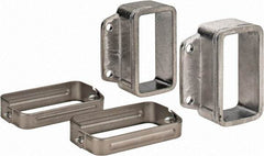 KabelSchlepp - 3.35 Inch Outside Width x 3.35 Inch Outside Height, Cable and Hose Carrier Stainless Steel Tube Mounting Bracket Set - 3.98 Inch Bend Radius, 2.87 Inch Inside Width x 1-1/2 Inch Inside Height - All Tool & Supply