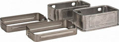 KabelSchlepp - 4.57 Inch Outside Width x 2.68 Inch Outside Height, Cable and Hose Carrier Stainless Steel Tube Mounting Bracket Set - 5.51 Inch Bend Radius, 4.01 Inch Inside Width x 2.05 Inch Inside Height - All Tool & Supply