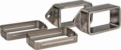 KabelSchlepp - 4.57 Inch Outside Width x 2.52 Inch Outside Height, Cable and Hose Carrier Stainless Steel Tube Mounting Bracket Set - 5.51 Inch Bend Radius, 4.01 Inch Inside Width x 2.05 Inch Inside Height - All Tool & Supply