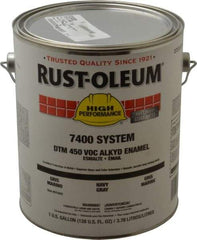 Rust-Oleum - 1 Gal Navy Gray Gloss Finish Alkyd Enamel Paint - Interior/Exterior, <450 gL VOC Compliance - All Tool & Supply