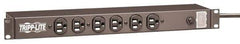 Tripp-Lite - 14 Outlets, 120 Volts, 15 Amps, 15' Cord, Power Outlet Strip - Rack Mount, 5-15P NEMA Configuration, 17-1/2" Strip, UL1449 3rd Edition - All Tool & Supply