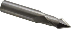 Melin Tool - 5/8" Diam, 1-1/4" LOC, 2 Flute, 60° Point Angle, Solid Carbide Drill Mill - Uncoated, 3-1/2" OAL, 5/8" Shank Diam - All Tool & Supply