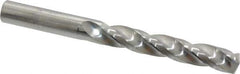 SGS - 7/16" 150° Solid Carbide Jobber Drill - Bright Finish, Right Hand Cut, Spiral Flute, Straight Shank, 4-1/2" OAL, Standard Point - All Tool & Supply