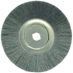 12" Diameter - 1-1/4" Arbor Hole - Crimped Steel Wire Straight Wheel - All Tool & Supply