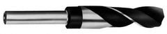 Chicago-Latrobe - 1-23/64" Drill, 118° Point, High Speed Steel Silver Deming & Reduced Shank Drill Bit - Oxide Finish, 6" OAL, Flats on Shank, 3-1/8" Flute Length, Right Hand Cut, Standard Point, Spiral Flute, Regular Spiral - All Tool & Supply