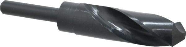 Interstate - 1-5/64" Drill, 118° Point, High Speed Steel Silver Deming & Reduced Shank Drill Bit - Oxide Finish, 6" OAL, Straight Shank, 3" Flute Length, Right Hand Cut, Standard Point, Spiral Flute, Regular Spiral - All Tool & Supply