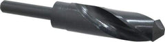 Interstate - 1-5/64" Drill, 118° Point, High Speed Steel Silver Deming & Reduced Shank Drill Bit - Oxide Finish, 6" OAL, Straight Shank, 3" Flute Length, Right Hand Cut, Standard Point, Spiral Flute, Regular Spiral - All Tool & Supply