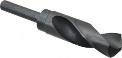 Interstate - 1-3/32" Drill, 118° Point, High Speed Steel Silver Deming & Reduced Shank Drill Bit - All Tool & Supply