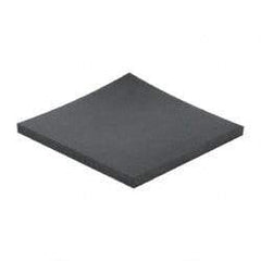 Made in USA - 12" Long, 12" Wide, 1" Thick, Buna-N Rubber Foam Sheet - 45 to 55 Durometer, Black, -40 to 212°F, 1,500 psi Tensile Strength, Stock Length - All Tool & Supply