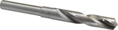 Interstate - 5/8" Drill, 118° Point, Cobalt Silver Deming & Reduced Shank Drill Bit - Bright Finish, 6" OAL, Straight Shank, 3" Flute Length, Right Hand Cut, Standard Point, Spiral Flute, Regular Spiral - All Tool & Supply