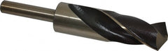 Interstate - 1-5/32" Drill, 118° Point, Cobalt Silver Deming & Reduced Shank Drill Bit - All Tool & Supply