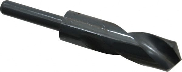 Interstate - 26mm Drill, 118° Point, High Speed Steel Silver Deming & Reduced Shank Drill Bit - All Tool & Supply