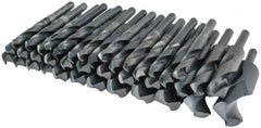 Interstate - 33/64 to 1-1/2", 118° Point, Oxide Finish, High Speed Steel Reduced Shank Drill Bit Set - All Tool & Supply