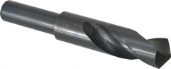 Interstate - 1" Drill, 118° Point, High Speed Steel Silver Deming & Reduced Shank Drill Bit - All Tool & Supply