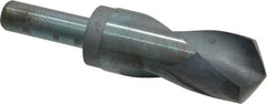 Interstate - 1-17/32" 118° Spiral Flute High Speed Steel Taper Length Drill Bit - All Tool & Supply