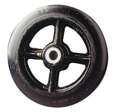 Fairbanks - 12 Inch Diameter x 2-1/2 Inch Wide, Rubber Caster Wheel - 1,700 Lb. Capacity, 2-3/4 Inch Hub Length, 7/8 Inch Axle Diameter, Roller Bearing - All Tool & Supply