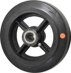 Fairbanks - 8 Inch Diameter x 2 Inch Wide, Rubber Caster Wheel - 1,000 Lb. Capacity, 2-1/4 Inch Hub Length, 1 Inch Axle Diameter, Roller Bearing - All Tool & Supply