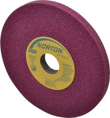 Norton - 7" Diam x 1-1/4" Hole x 1/2" Thick, I Hardness, 46 Grit Surface Grinding Wheel - Aluminum Oxide, Type 1, Coarse Grade, 3,600 Max RPM, Vitrified Bond, No Recess - All Tool & Supply