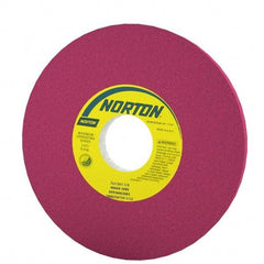 Norton - 7" Diam x 1-1/4" Hole x 1/2" Thick, J Hardness, 46 Grit Surface Grinding Wheel - Aluminum Oxide, Type 1, Coarse Grade, 3,600 Max RPM, Vitrified Bond, No Recess - All Tool & Supply