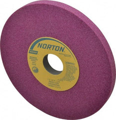 Norton - 7" Diam x 1-1/4" Hole x 1/2" Thick, I Hardness, 60 Grit Surface Grinding Wheel - Aluminum Oxide, Type 1, Medium Grade, 3,600 Max RPM, Vitrified Bond, No Recess - All Tool & Supply