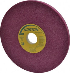 Norton - 8" Diam x 1-1/4" Hole x 1/2" Thick, K Hardness, 46 Grit Surface Grinding Wheel - Aluminum Oxide, Type 1, Coarse Grade, 3,600 Max RPM, Vitrified Bond, No Recess - All Tool & Supply