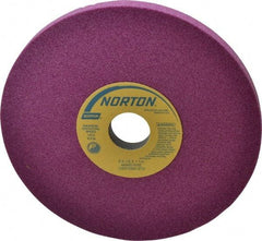 Norton - 8" Diam x 1-1/4" Hole x 1/2" Thick, I Hardness, 60 Grit Surface Grinding Wheel - Aluminum Oxide, Type 1, Medium Grade, 3,600 Max RPM, Vitrified Bond, No Recess - All Tool & Supply