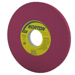 Norton - 8" Diam x 1-1/4" Hole x 1/2" Thick, J Hardness, 60 Grit Surface Grinding Wheel - Aluminum Oxide, Type 1, Medium Grade, 3,600 Max RPM, Vitrified Bond, No Recess - All Tool & Supply