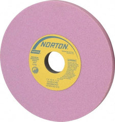 Norton - 7" Diam x 1-1/4" Hole x 1/2" Thick, K Hardness, 60 Grit Surface Grinding Wheel - Aluminum Oxide, Type 1, Medium Grade, 3,600 Max RPM, Vitrified Bond, No Recess - All Tool & Supply