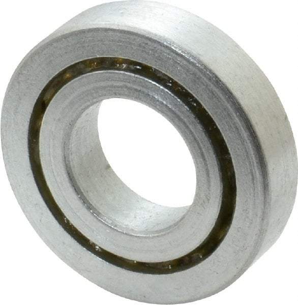 Value Collection - 3/4" Bore Diam, 1-5/8" OD, Open Unground Full Complement Radial Ball Bearing - 3/8" Wide, 1 Row, Round Bore, 825 Lb Dynamic Capacity - All Tool & Supply