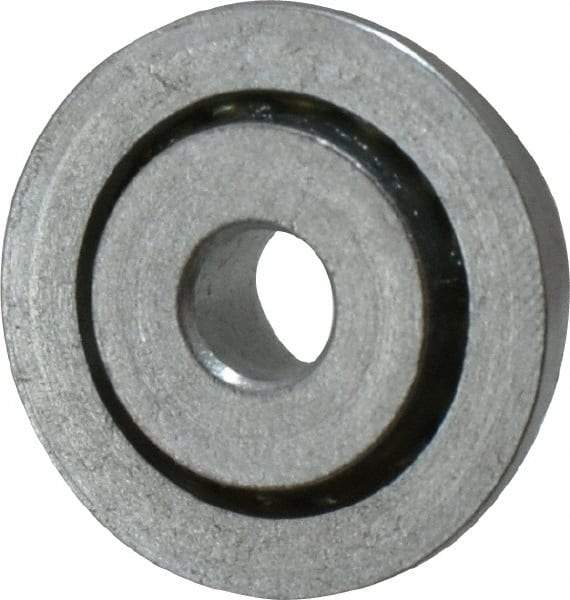 Value Collection - 1/4" Bore Diam, 7/8" OD, Open Unground Full Complement Radial Ball Bearing - With Flange, 1 Row, Round Bore, 356 Lb Dynamic Capacity - All Tool & Supply