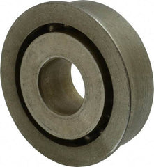 Value Collection - 1/2" Bore Diam, 1-3/8" OD, Open Unground Full Complement Radial Ball Bearing - With Flange, 1 Row, Round Bore, 769 Lb Dynamic Capacity - All Tool & Supply