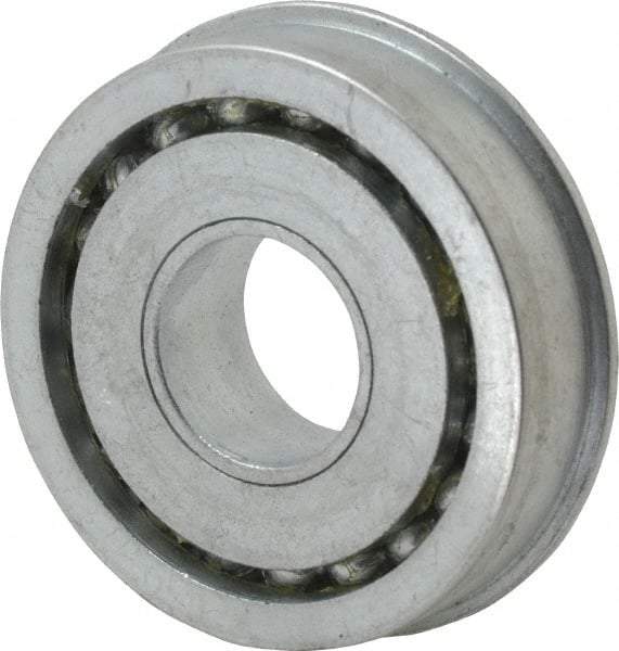 Value Collection - 3/4" Bore Diam, 2" OD, Open Unground Full Complement Radial Ball Bearing - With Flange, 1 Row, Round Bore, 1,384 Lb Dynamic Capacity - All Tool & Supply