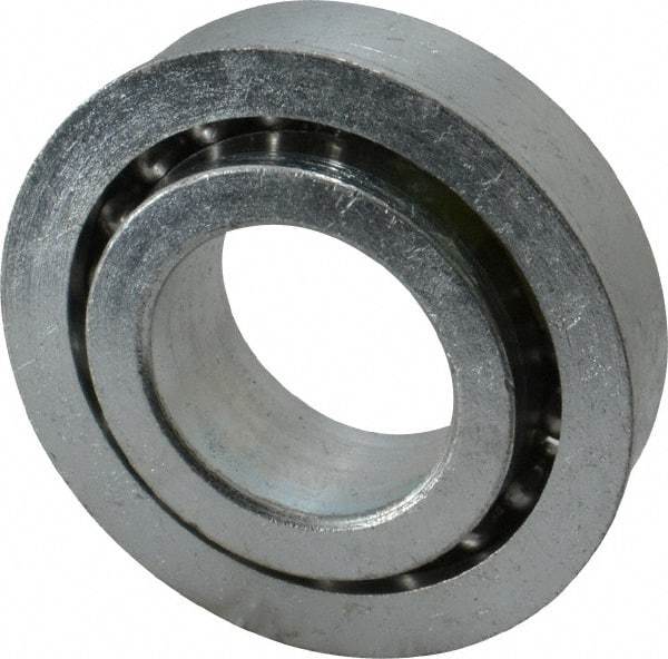 Value Collection - 1" Bore Diam, 2" OD, Open Unground Full Complement Radial Ball Bearing - With Flange, 1 Row, Round Bore, 1,384 Lb Dynamic Capacity - All Tool & Supply