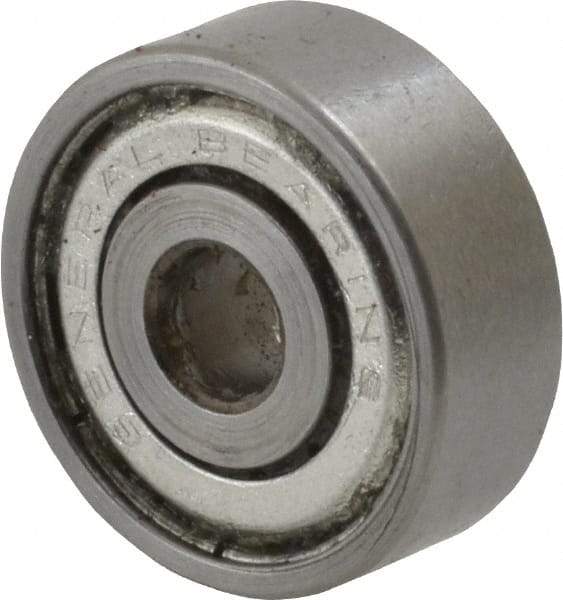 Value Collection - 3/16" Bore Diam, 11/16" OD, Double Shield Unground Retainer Type Radial Ball Bearing - 1/4" Wide, 1 Row, Round Bore, 300 Lb Dynamic Capacity - All Tool & Supply