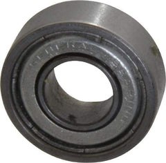 Value Collection - 3/8" Bore Diam, 7/8" OD, Double Shield Unground Retainer Type Radial Ball Bearing - 9/32" Wide, 1 Row, Round Bore, 450 Lb Dynamic Capacity - All Tool & Supply