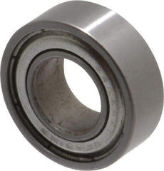 Value Collection - 7/16" Bore Diam, 29/32" OD, Double Shield Unground Retainer Type Radial Ball Bearing - 5/16" Wide, 1 Row, Round Bore, 364 Lb Dynamic Capacity - All Tool & Supply