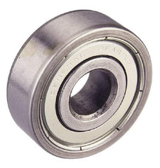 Value Collection - 7/16" Bore Diam, 1-3/8" OD, Double Shield Unground Retainer Type Radial Ball Bearing - 7/16" Wide, 1 Row, Round Bore, 915 Lb Dynamic Capacity - All Tool & Supply