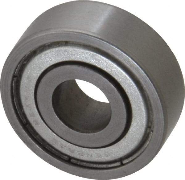 Value Collection - 3/8" Bore Diam, 1-1/8" OD, Double Shield Unground Retainer Type Radial Ball Bearing - 3/8" Wide, 1 Row, Round Bore, 691 Lb Dynamic Capacity - All Tool & Supply