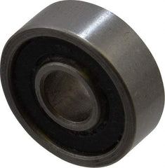 Value Collection - 5/16" Bore Diam, 29/32" OD, Double Seal Unground Retainer Type Radial Ball Bearing - 5/16" Wide, 1 Row, Round Bore, 450 Lb Dynamic Capacity - All Tool & Supply