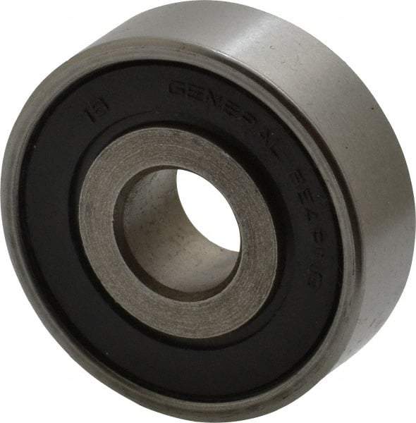 Value Collection - 7/16" Bore Diam, 1-3/8" OD, Double Seal Unground Retainer Type Radial Ball Bearing - 7/16" Wide, 1 Row, Round Bore, 915 Lb Dynamic Capacity - All Tool & Supply