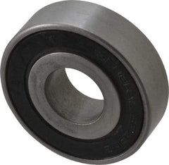 Value Collection - 3/4" Bore Diam, 2" OD, Double Seal Unground Retainer Type Radial Ball Bearing - 9/16" Wide, 1 Row, Round Bore, 1,171 Lb Dynamic Capacity - All Tool & Supply