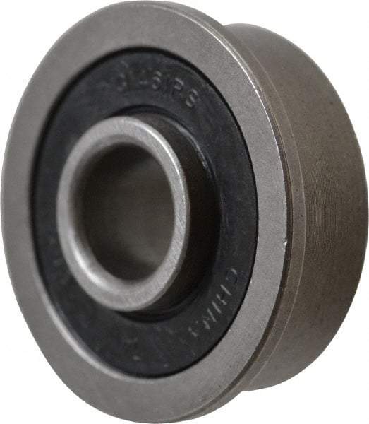 Value Collection - 5/16" Bore Diam, 7/8" OD, Double Seal Unground Retainer Type Radial Ball Bearing - With Flange, 1 Row, Round Bore, 450 Lb Dynamic Capacity - All Tool & Supply