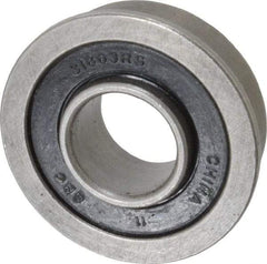 Value Collection - 1/2" Bore Diam, 1-1/8" OD, Double Seal Unground Retainer Type Radial Ball Bearing - With Flange, 1 Row, Round Bore, 691 Lb Dynamic Capacity - All Tool & Supply