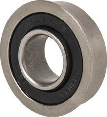 Value Collection - 5/8" Bore Diam, 1-3/8" OD, Double Seal Unground Retainer Type Radial Ball Bearing - With Flange, 1 Row, Round Bore, 915 Lb Dynamic Capacity - All Tool & Supply