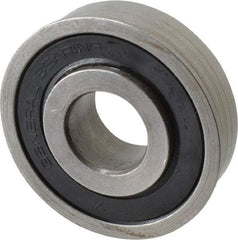 Value Collection - 3/4" Bore Diam, 2" OD, Double Seal Unground Retainer Type Radial Ball Bearing - With Flange, 1 Row, Round Bore, 1,749 Lb Dynamic Capacity - All Tool & Supply