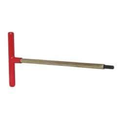 Made in USA - 5/16" Hex, T-Handle, Hex Key - 12" OAL, Chromalloy Steel, Inch System of Measurement - All Tool & Supply