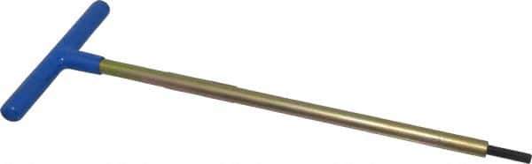 Made in USA - 6mm Hex, T-Handle, Hex Key - 12" OAL, Chromalloy Steel, Metric System of Measurement - All Tool & Supply