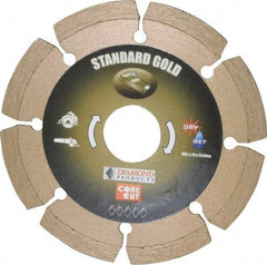 Core Cut - 4" Diam, 20mm Arbor Hole Diam, Wet & Dry Cut Saw Blade - Diamond-Tipped, Standard Round Arbor - All Tool & Supply