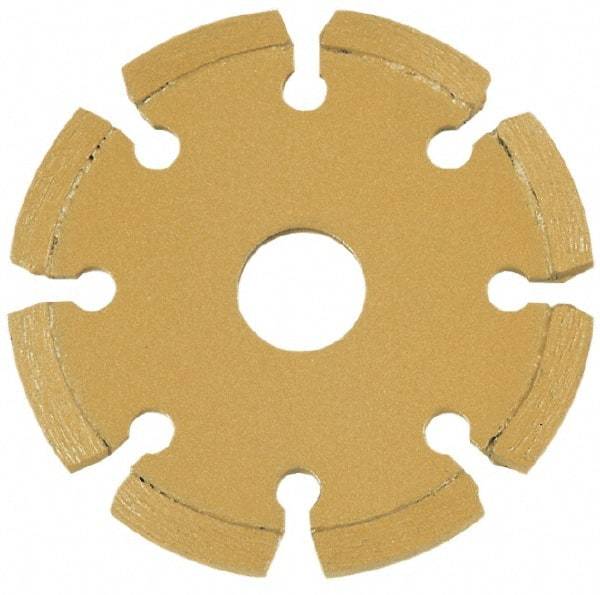 Core Cut - 4-1/2" Diam, 20mm Arbor Hole Diam, Wet & Dry Cut Saw Blade - Diamond-Tipped, Standard Round Arbor - All Tool & Supply