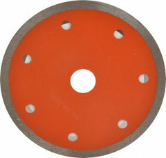 Core Cut - 4" Diam, 5/8" Arbor Hole Diam, Wet & Dry Cut Saw Blade - Diamond-Tipped, Standard Round Arbor - All Tool & Supply